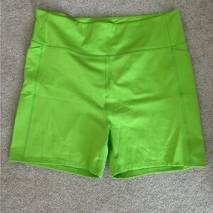 Girlfriend Collective Neon Green Bike shorts size 3XL